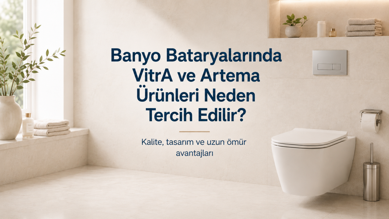 Banyo Bataryalarında VitrA ve Artema Ürünleri Neden Tercih Edilir?