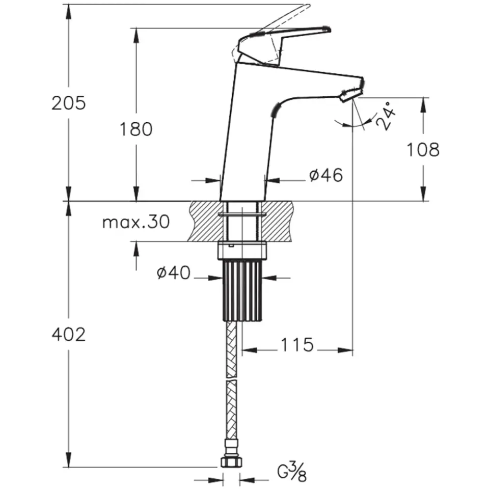 A42925 Artema Flow Round Lavabo Bataryası(Yüksek)