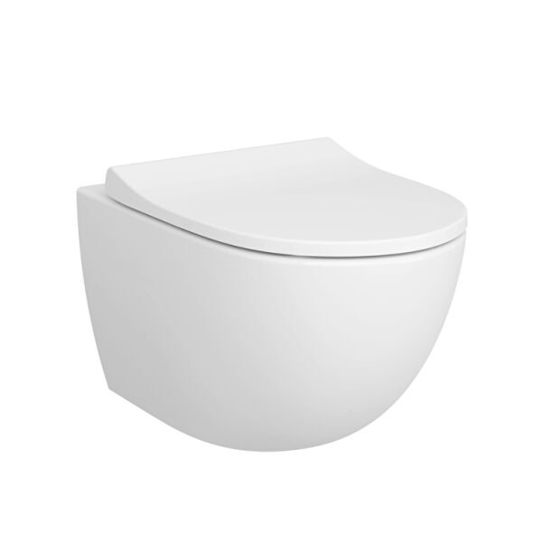 VitrA Sento Asma Klozet Rim-ex, Gizli Montajlı, 54 cm Beyaz 7748B003-0559 120-003-009 Silim Klozet Kapağı