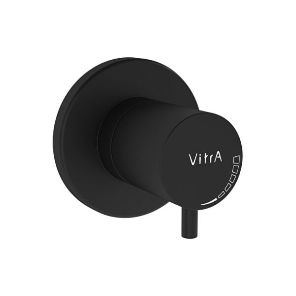 VitrA Origin Ankastre Stop Valf Sıva üstü grubu, mat siyah A4145836WTC