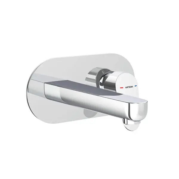Artema Flow Round Lavabo Bataryası Ankastre Lavabo Bataryası Krom A43167
